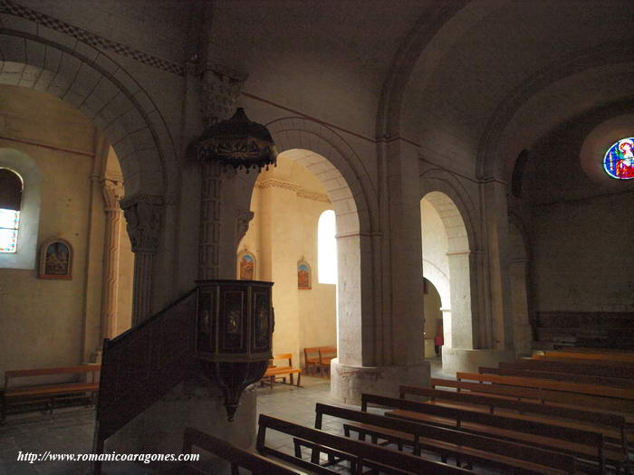 NAVE CENTRAL HACIA EL SUR DESDE LA CABECERA